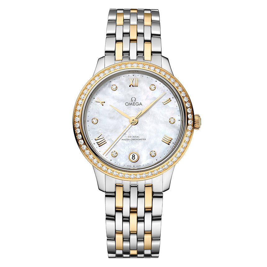 Omega De Ville Prestige 34 mm Steel & 18 K Yellow Gold - 434.25.34.20.55.002