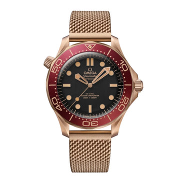 OMEGA Diver 300M Seamaster Bronze gold Master Chronometer Certified Watch