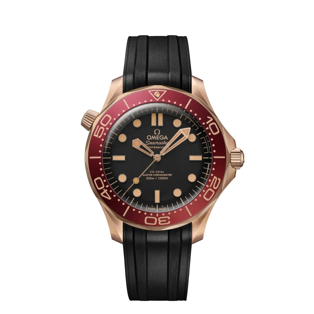 OMEGA Diver 300M Seamaster Bronze gold Master Chronometer Certified Watch
