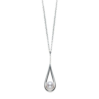 Akoya Cultured Pearl Pendant in 18K White Gold thumbnail