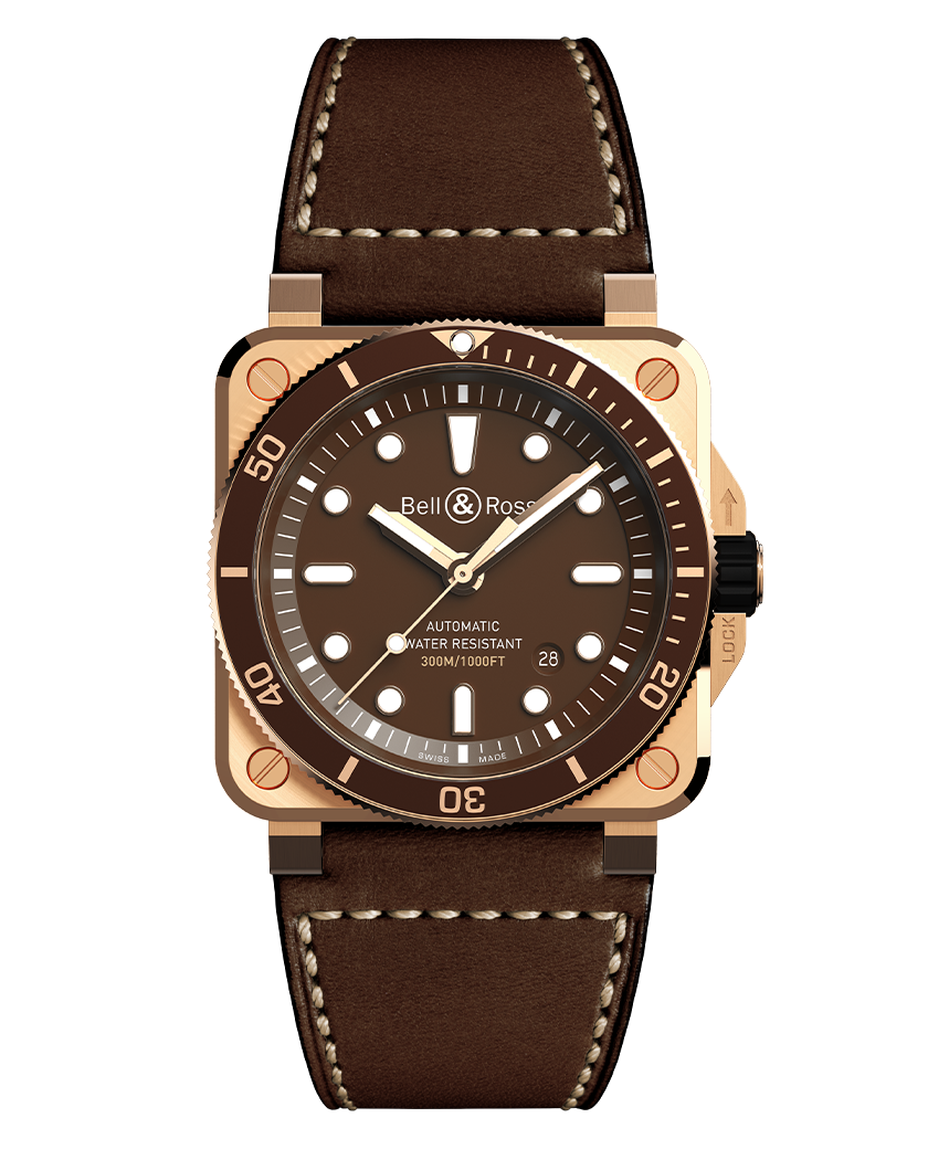Bell & Ross BR-03 diver brown bronze
