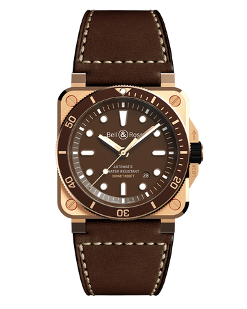 Bell & Ross BR-03 diver brown bronze