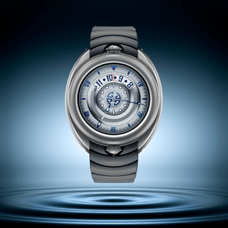 Gagà Laboratorio Aqualab Silver Grey and Blue 44.00 mm - AQ02-01 thumbnail