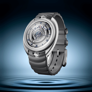 Gagà Laboratorio Aqualab Silver Grey and Blue 44.00 mm - AQ02-01 thumbnail