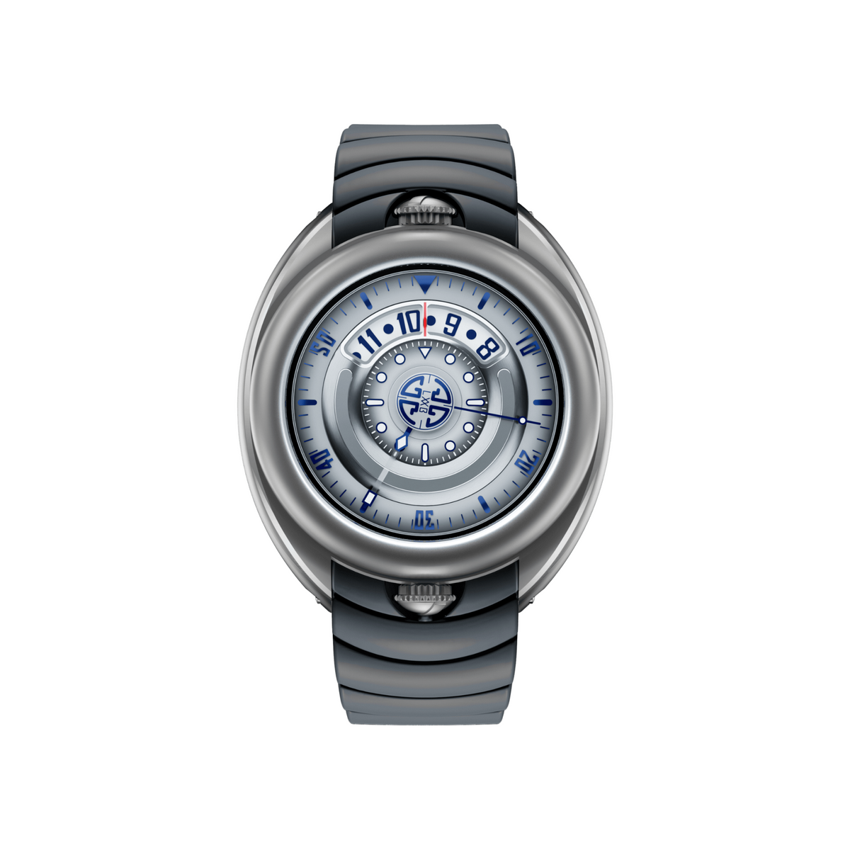 Gagà Laboratorio Aqualab Silver Grey and Blue 44.00 mm - AQ02-01