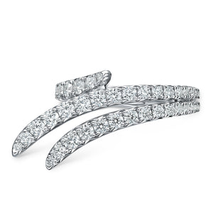Vela Triple Row Pave Ring