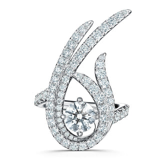 Vela Twisted Cocktail Ring thumbnail