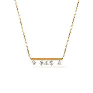 Barre Floating Diamond Pendant Necklace thumbnail