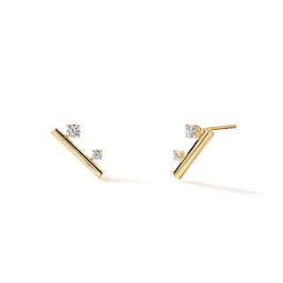 Barre Floating Diamond Climber Earrings thumbnail