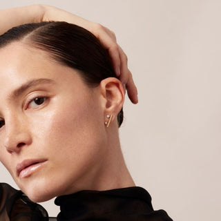 Barre Floating Diamond Climber Earrings thumbnail