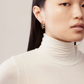 Barre Floating Diamond Small Hoops thumbnail