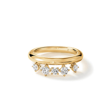 Barre Floating Diamond Ring