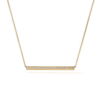 Barre Pavé Pendant Necklace