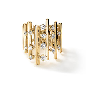 Barre Multi-row Diamond Ring