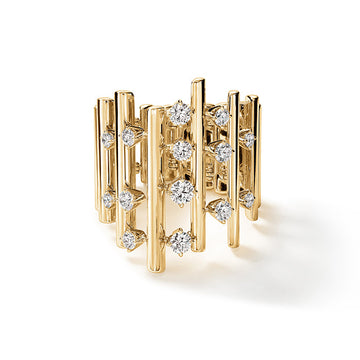 Barre Multi-row Diamond Ring