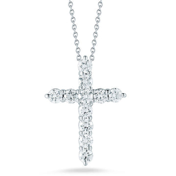 18K Gold Cross Pendant With Diamonds