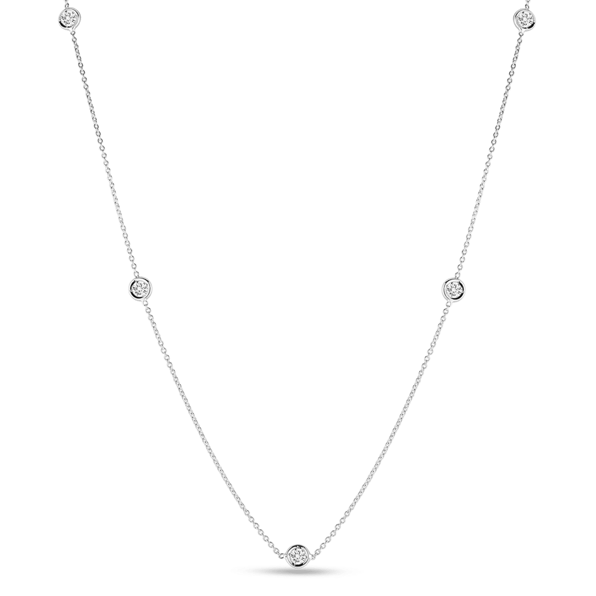 18K White Gold Necklaces
