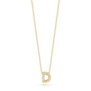 18K Yellow Gold Tiny Treasures Diamond Love Letter “d” Necklace thumbnail