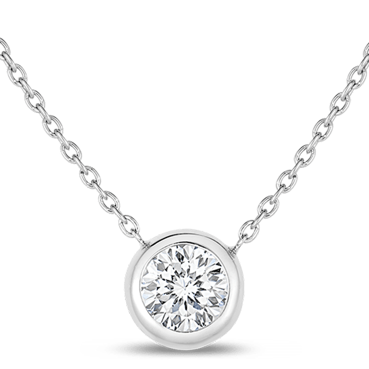 18K White Gold Necklaces