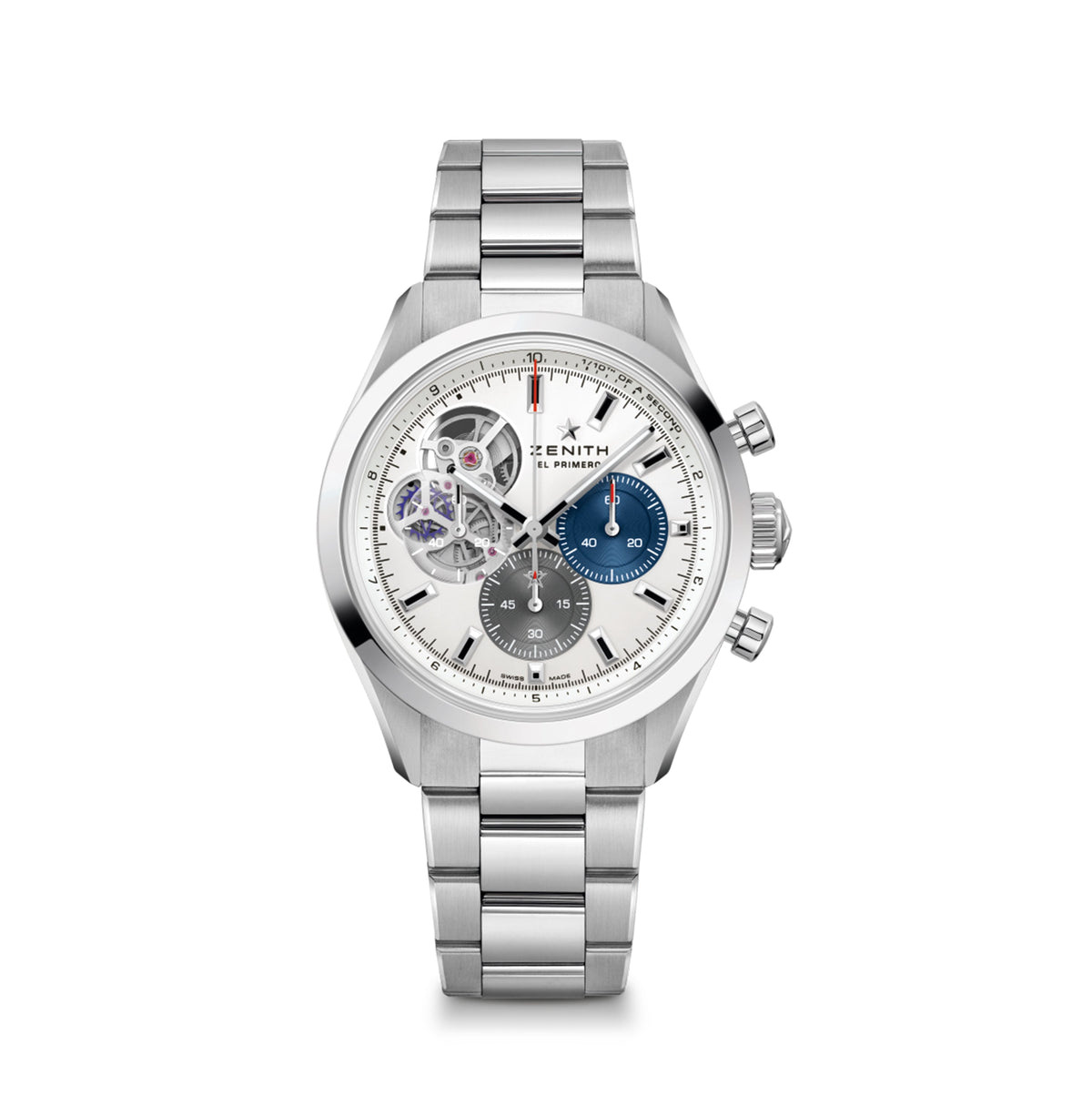 Zenith Chronomaster Open – 39.5 mm Steel, Tricolour Counters - 03.3300.3604/69.M3300