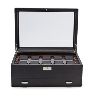 Roadster 10PC Watch Box with Drawer thumbnail