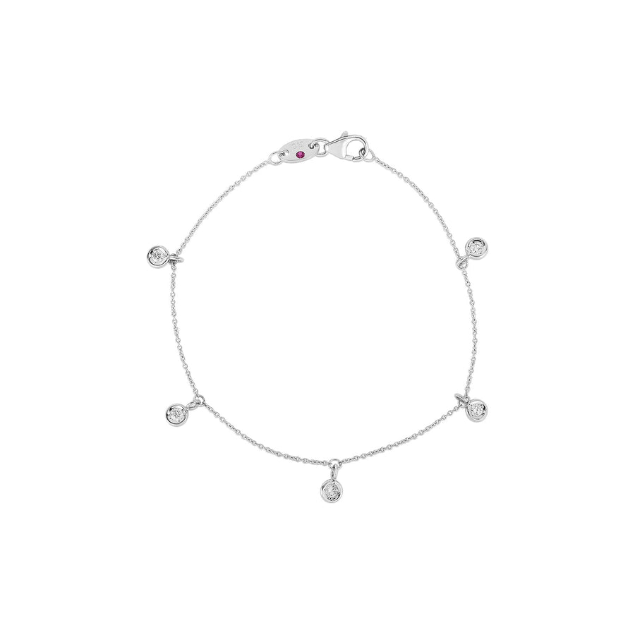 18K Gold Diamonds By The Inch Dangling 5 Station Bracelet Roberto Coin