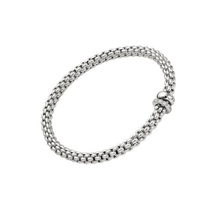Flex'it Bracelet with a Double Rondel and Diamond Pave thumbnail