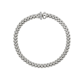 Flex'it Bracelet with a Double Rondel and Diamond Pave thumbnail