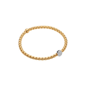Flex'it Bracelet with 0.22ct Diamonds in YG.
