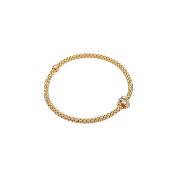 Flex'it Bracelet with 0.1ct Diamonds in YG.
