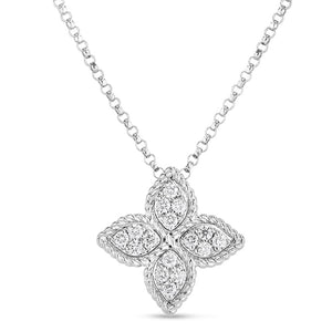 Princess Collection Medium Diamond Flower Pendant