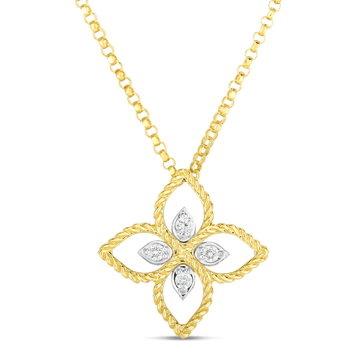 18K Yellow Gold 18K White Gold Necklaces