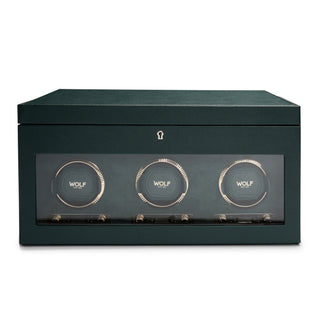British Racing Triple Watch Winder with Storage thumbnail