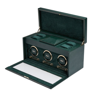 British Racing Triple Watch Winder with Storage thumbnail