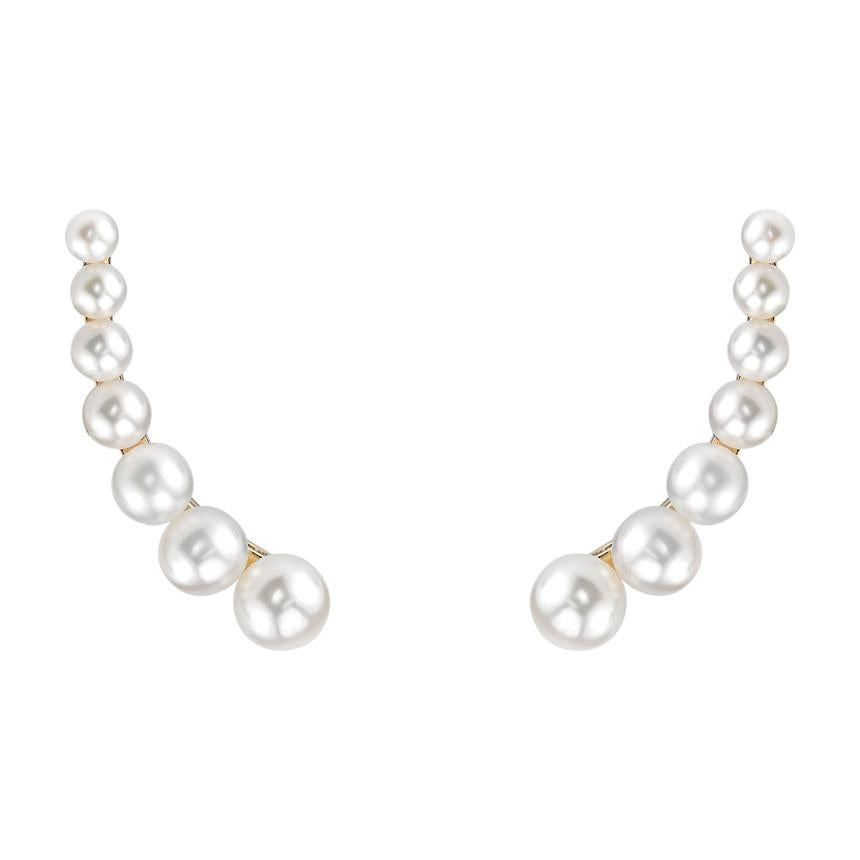 Floating Pearl Earring