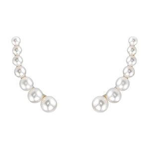 Floating Pearl Earring