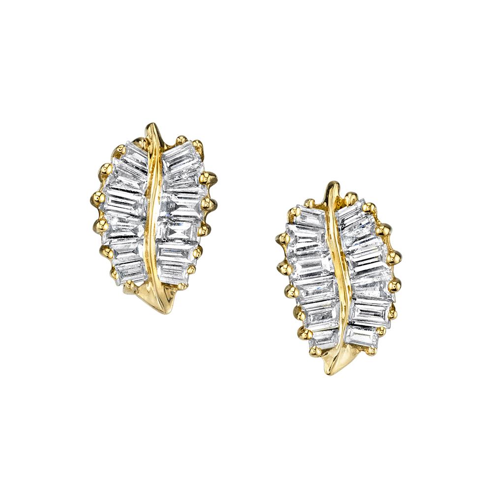 Small Palm Leaf Studs