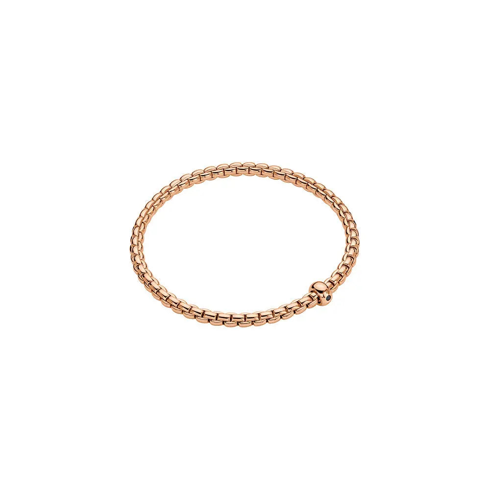 Flex'it bracelet with a black diamond  0.01ct