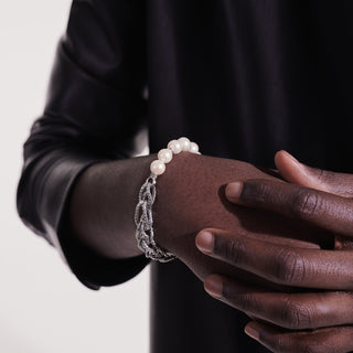 Asli Link Chain Pearl Bracelet thumbnail