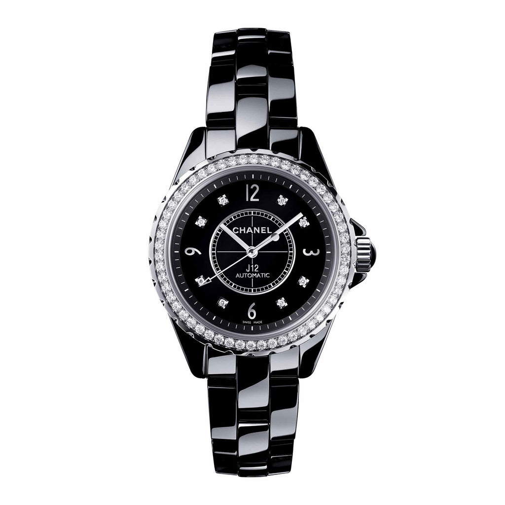 Chanel J12 Diamond White Dial Ladies Watch H5705 3599594131148 - Watches,  J12 - Jomashop