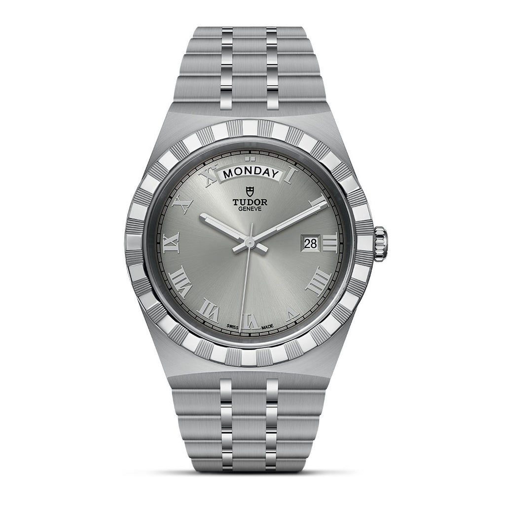 TUDOR Royal 41 mm steel case with polished and satin finish M28600-0001
