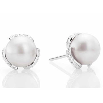Akoya Cultured Pearl Classic Stud Earrings Mikimoto