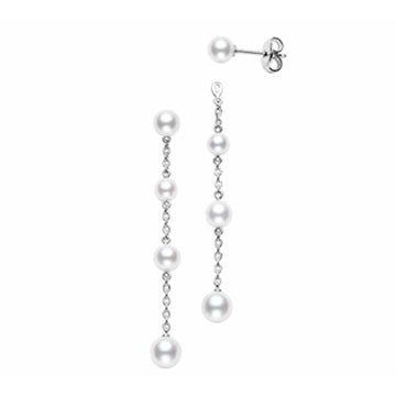 Akoya Cultured Pearl Drop Convertible Earrings Mikimoto