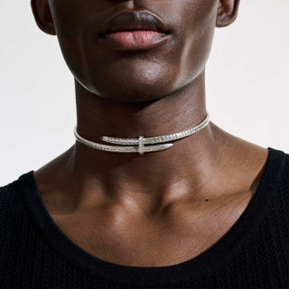 Spear Pavé Coil Choker thumbnail