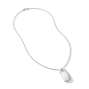 Silver Dog Tag Pendant