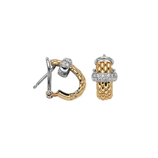 Earrings with 0.2ct Diamonds in YG. thumbnail