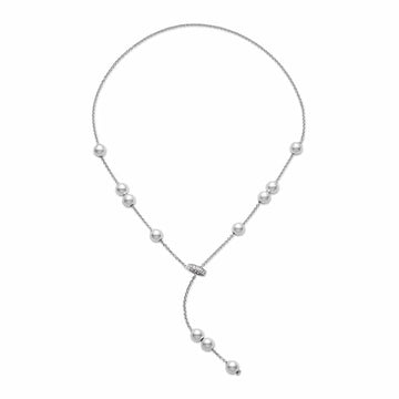 Pearl 18K White Gold Pearls in Motion Pendants
