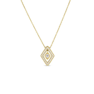18K Yellow Gold Diamante Small Diamond Necklace