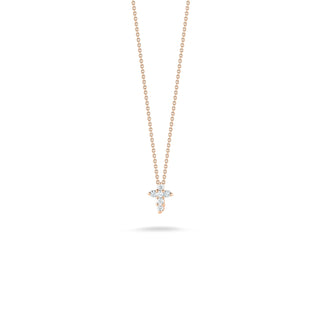 18K Gold Tiny Treasures Diamond Baby Cross Necklace thumbnail