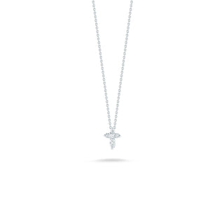 18K Gold Tiny Treasures Diamond Baby Cross Necklace thumbnail